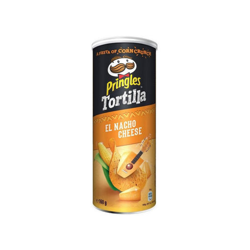 PRINGLES TORTILLA NACHO CHEESE 160g