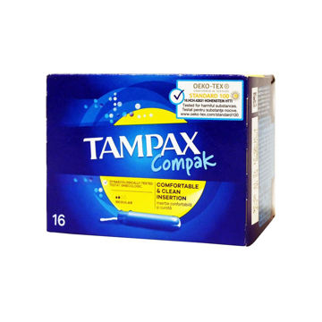 TAMPAX COMPAK REGULAR COMFORTABLE 16T