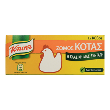 KNORR 12 CHICKEN CUBES 120g