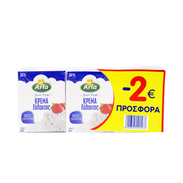 ΚΡΕΜΑ ΓΑΛΑΚΤΟΣ LIGHT ARLA 36% 200ml -2€