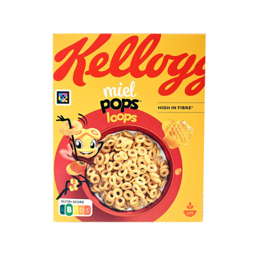 KELLOGGS MIEL POPS LOOPS ORG 330g