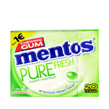 MENTOS GUM PURE FRESH LIME 30g