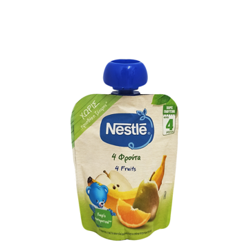 NESTLE ΦΡΟΥΤΟΠΟΥΡΕΣ 4 ΦΡΟΥΤΑ 90g