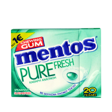 MENTOS GUM PURE FRESH SPEARMINT 30g