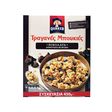 QUAKER ΤΡΑΓΑΝΕΣ ΜΠΟΥΚΙΕΣ ΣΟΚ ΥΓΕΙΑΣ 450g