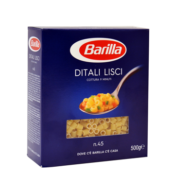 BARILLA DITALI LISCI n.45 500g