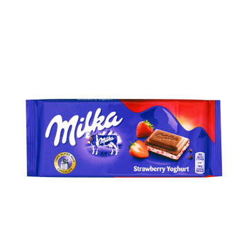 MILKA STRAWBERRY YOGHURT 100g