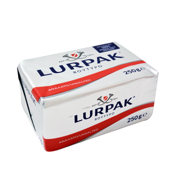 LURPAK BUTTER UNSALTED 250g (ΑΛΟΥΜΙΝΟΧΑΡΤΟ)