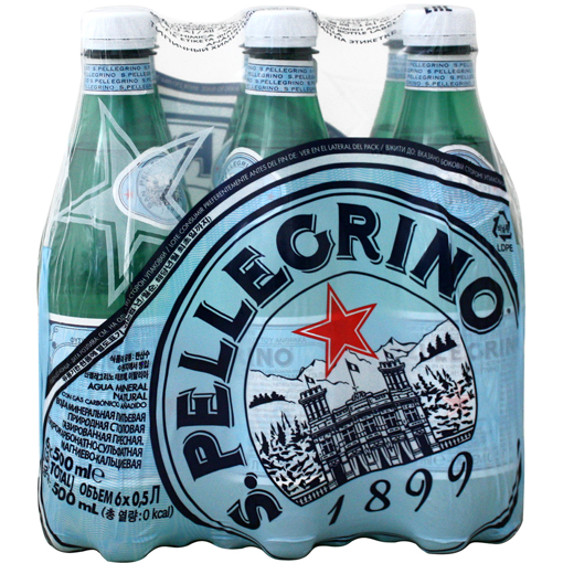 SAN PELLEGRINO SPARKLING WATER PET 6X500ml