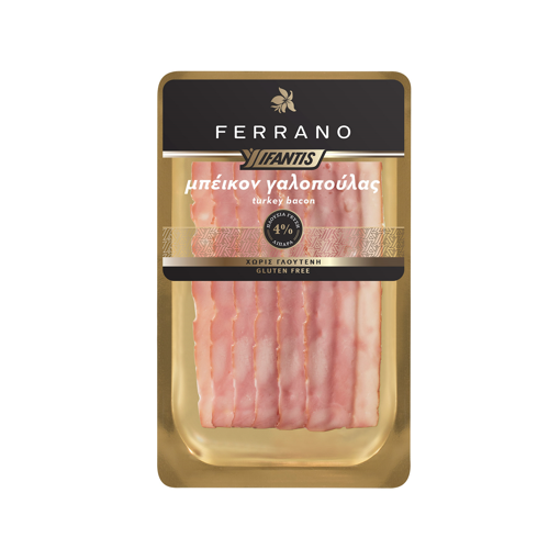 IFANTIS TURKEY BACON FERRANO 120g