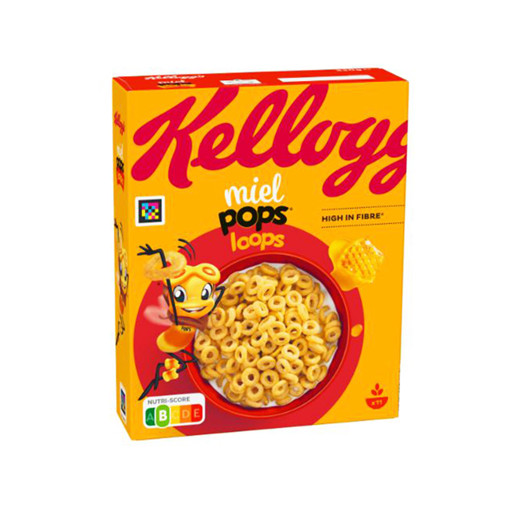 KELLOGGS MIEL POPS LOOPS ORG 330g